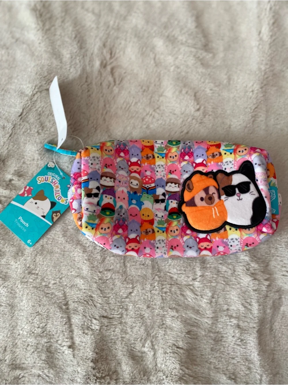 Squishmallows original all characters with Cam&Hans plush fabric pouch